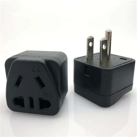 AU EU To US JP Plug Adapter European Australian New Zealand To American ...