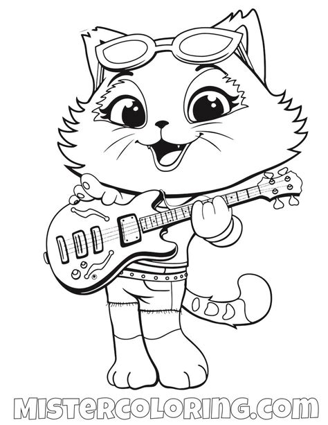 44 Cats Coloring Pages Printable