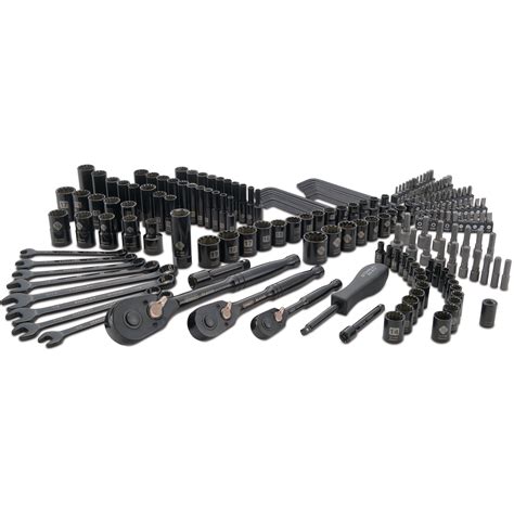 STANLEY STMT75402W 201-Piece Black Chrome Universal Mechanic's Tool Set ...