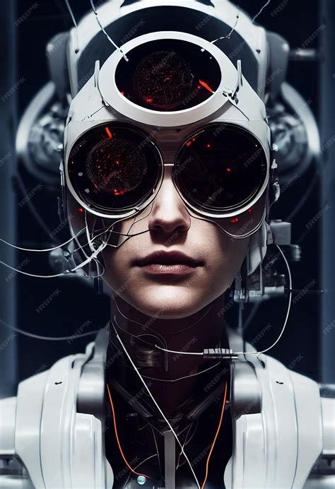 Premium AI Image | Futuristic Human Cyborg Robotics