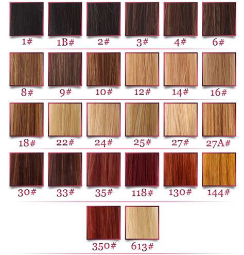 Hair Color Chart – chicclusive