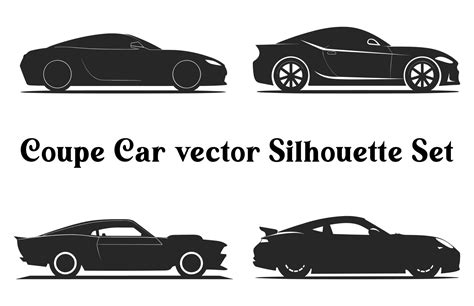 Car Vector Silhouettes Bundle, Set of Car vector silhouette Clipart ...