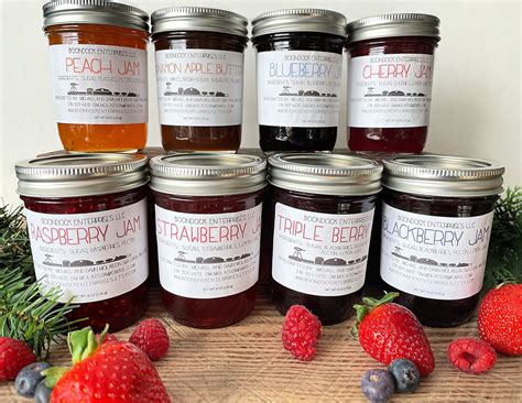 Traditional Homemade Jam in 8 oz Jars - Choose from 10 Classic Fruit ...