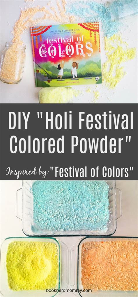 DIY "Holi Festival" Powder and "Festival of Colors" Book · Book Nerd Mommy