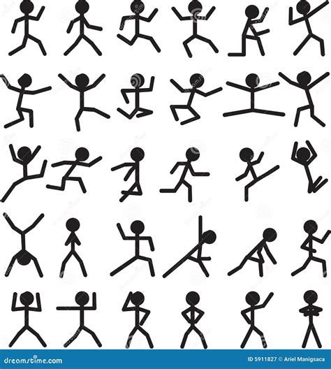 Stick Man Figures Royalty Free Stock Photography - Image: 5911827