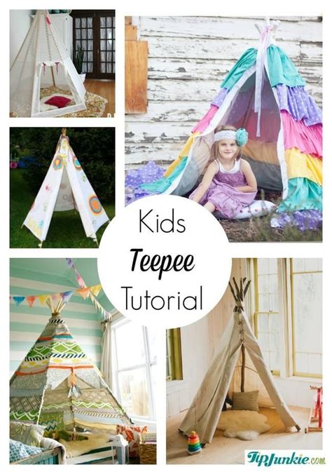 11 Easy DIY Play Tents for Kids | Diy kids teepee, Teepee kids, Teepee ...