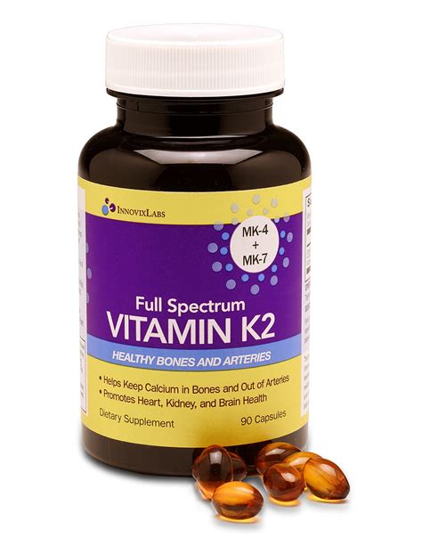 InnovixLabs Full Spectrum Vitamin K2 Capsules, 90 Ct - Walmart.com