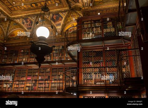 Interior of Morgan Library and Museum Manhattan NYC Stock Photo - Alamy