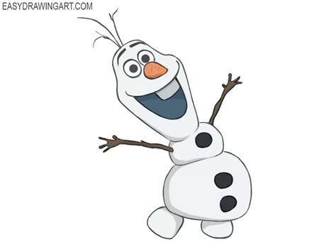 How to Draw Olaf - Easy Drawing Art