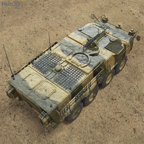 M1126 Stryker ICV with HQ interior 3D model - Military on Hum3D