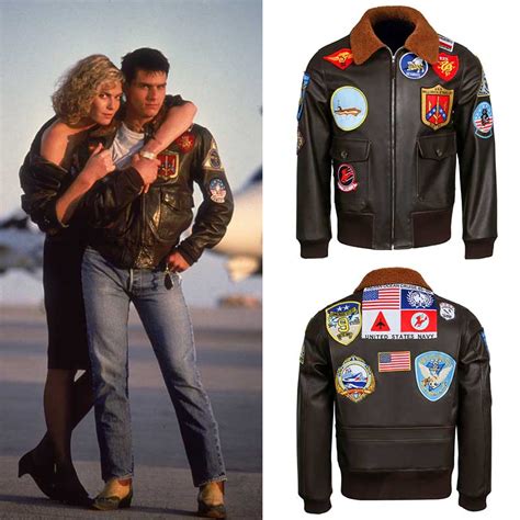 Top Gun Pilot Jacket Tom Cruise Cosplay Costume