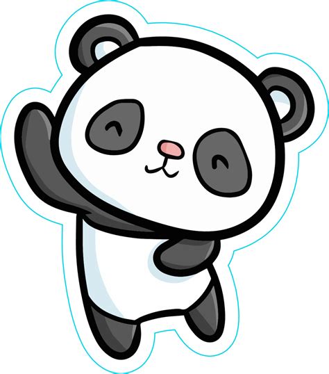 Cute Dancing Panda Sticker