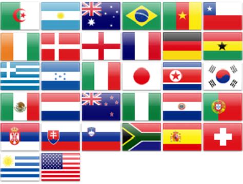 World Cup 2010 Team Flags Visio Multi-shape – Visio Guy