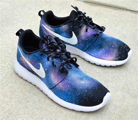 Galaxy Roshe One - Custom Hand Painted Nike Sneakers – B Street Shoes