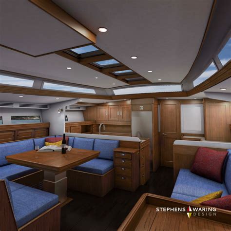 7 Trends in Sailing Yacht Interior Design - Stephens Waring Yacht Design