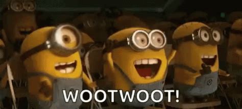 Woot Woot Minions GIF - WootWoot Minions Woot - Discover & Share GIFs