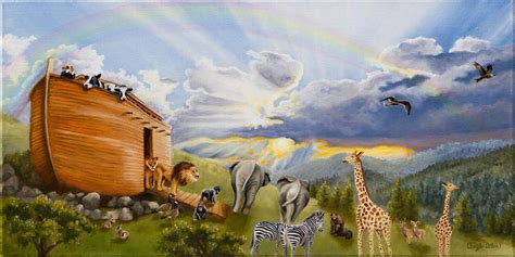 Noah's Ark by Cheryl Allen | Noah's ark art, Noahs ark, Painting