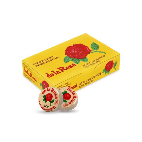 Buy De la Rosa Mazapan, Mexican Original Peanut Candy, Regular and ...