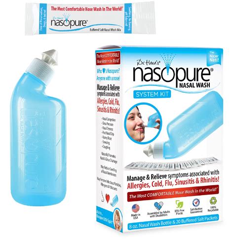 Buy Nasopure Nasal Wash, System Kit, “The Nicer Neti Pot” Sinus Wash ...