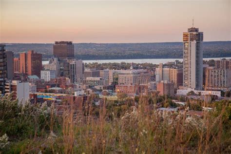 Skyline of Downtown Hamilton, Ontario Stock Photo - Image of canada ...