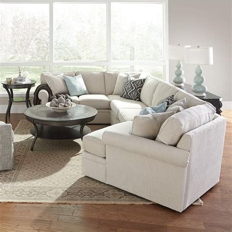 Brentwood Transitional Cuddler Sectional Sofa by Rowe at Belfort ...