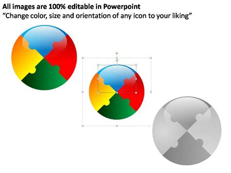 Circular Puzzle 4 Pieces Powerpoint Presentation Slides | PowerPoint ...