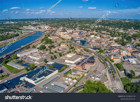 Aerial View Downtown Business District Mankato Stock Photo 2038801754 ...