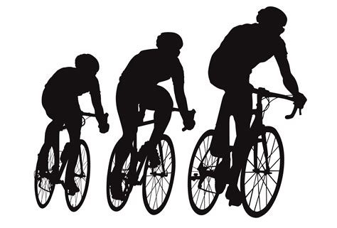 cyclist silhouette - Hledat Googlem | Bicycle race, Silhouette, Cycling ...