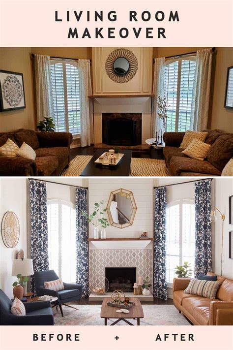 Before & After Transitional Living Room Makeover | Transitional living ...