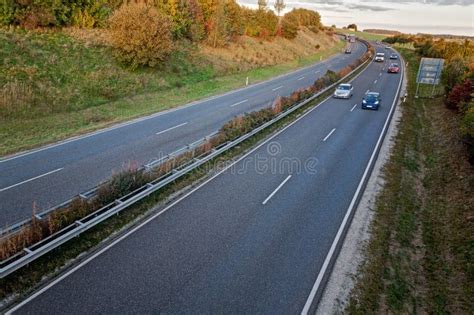 Two lane road stock image. Image of highway, drive, autumn - 21982781