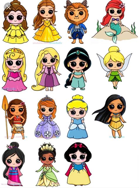 Disney Princess Draw So Cutes | Disney princess cartoons, Princess ...