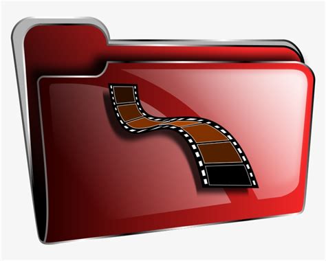 Free Folder Icon Red Video - Icon For Movie Folder Transparent PNG ...