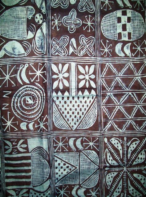 Africa | Adire textile; cassava paste style | Yoruba people of Nigeria ...