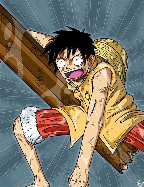 Luffy at Marineford by Nawfelz on DeviantArt