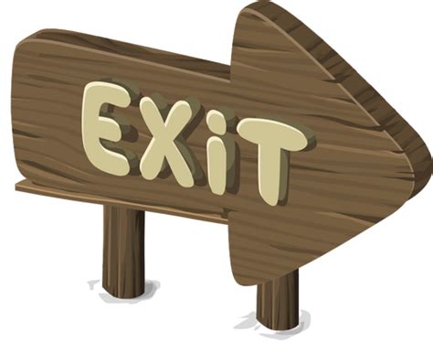 Exit sign | Public domain vectors