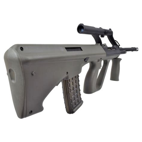 STEYR AUG A1 MILITARY OD WITH SCOPE PROFESSIONAL ELECTRIC RIFLES - Il ...