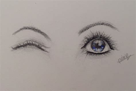 Winking Eye Drawing at GetDrawings | Free download