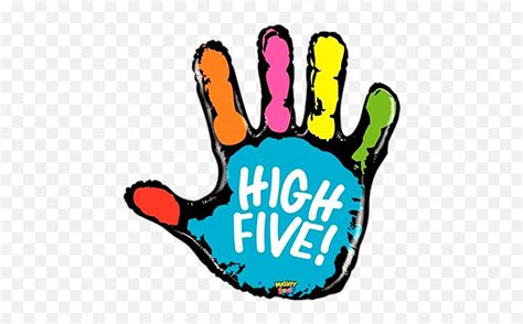 Hifive Sticker By Renne - High Five Balloon Emoji,Hi Five Emoji - Free ...