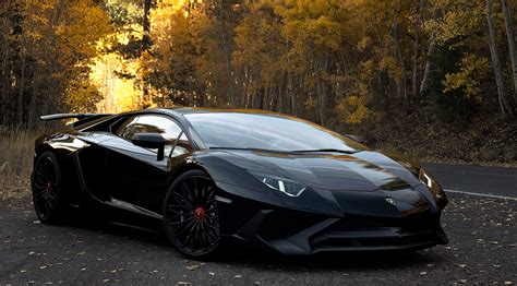 Lamborghini Aventador SV Wallpaper 4K, Black, Darth Vader