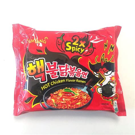 SAMYANG Korean Fire Challenge Buldak Noodle 2X Hot Spicy Chicken Flavor ...