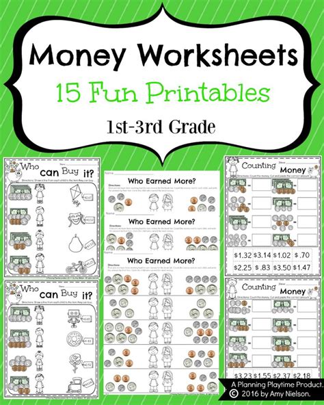 Money Worksheets | Money worksheets, Money math, Teaching money