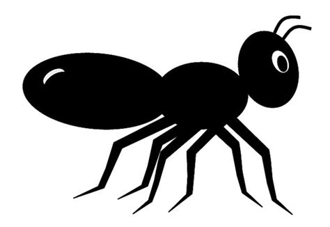 Black ant clip art, cute style lge 11cm long | Black ants, Ants, Clip ...