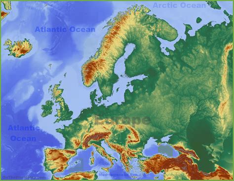 Map Of Europe Physical Map | Images and Photos finder