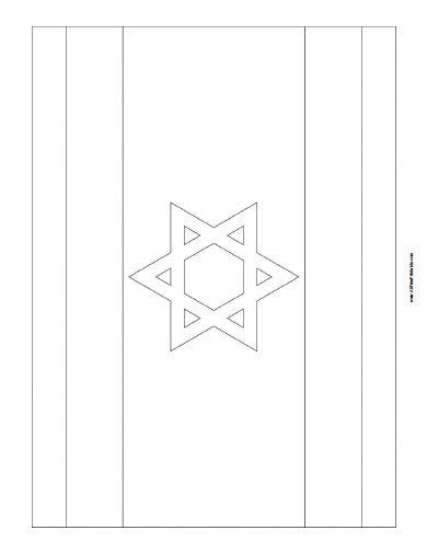 Free Printable Israel Flag Coloring Page | Israel flag, Flag coloring ...