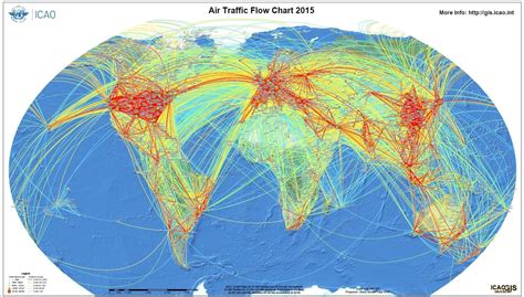 World map of airline traffic density. : r/MapPorn