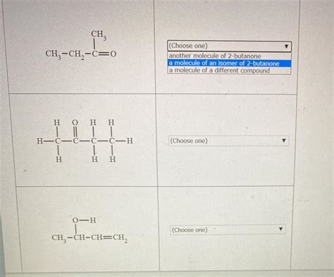 Solved Here is the chemical structure of 2 butanone: Η Η Ο Η | Chegg.com