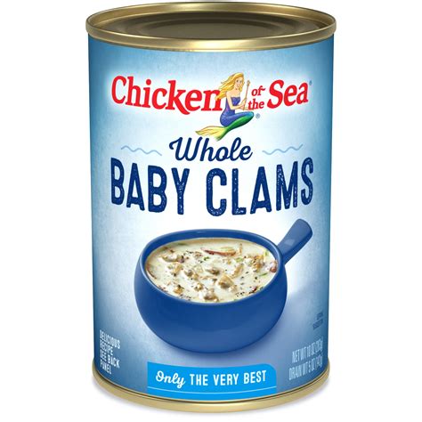 Chicken of The Sea Whole Baby Clams, 10 oz can - Walmart.com - Walmart.com