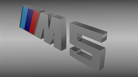 BMW M5 logo 3D Model .obj .blend - CGTrader.com