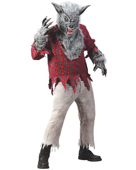 CL132 Werewolf Halloween Costume Big Bad Wolf Man Animal Monster Outfit ...