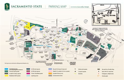 California State University at Sacramento Map - Sacramento California ...